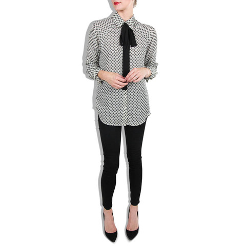 Wayf Tie Blouse