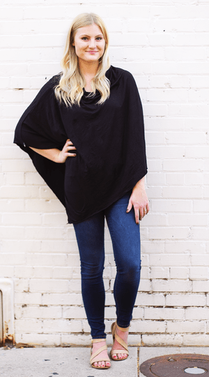 Cover Me Poncho Black Poncho