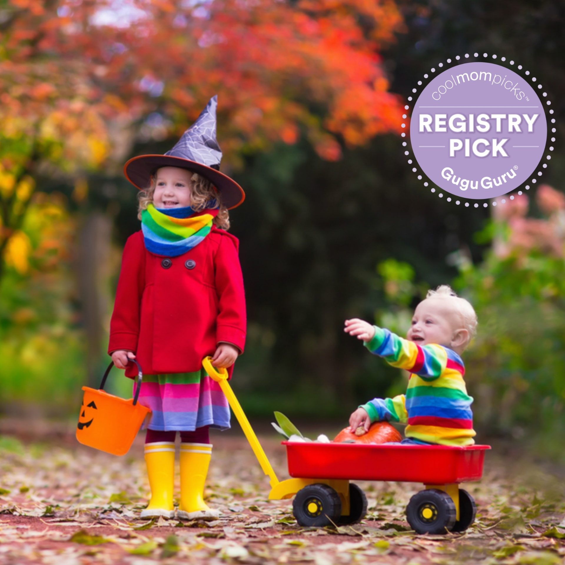 How To: Trick or Treat With an Infant and a Toddler (+ Baby K’Tan and Finn+Emma giveaway!)