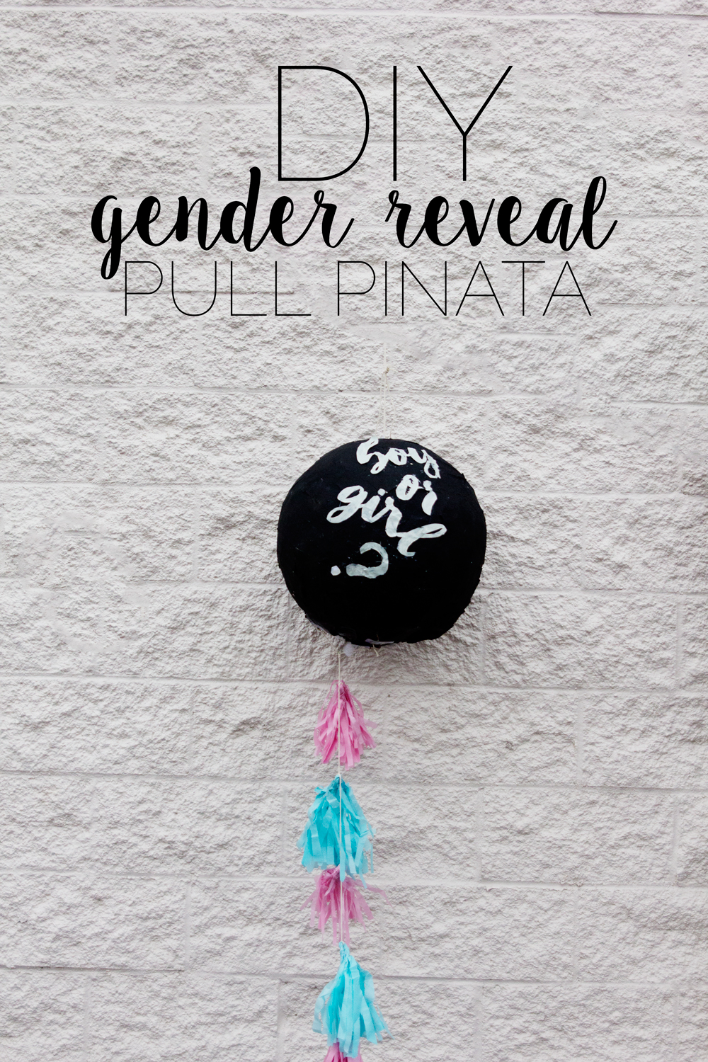 DIY Gender Reveal Piñata