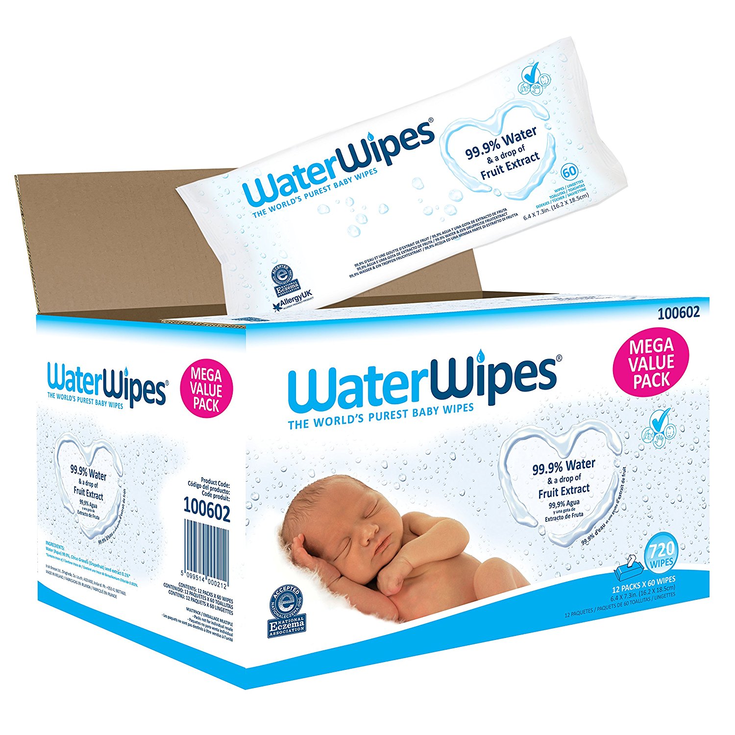 baby wipes water only