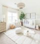 white gender neutral nursery 