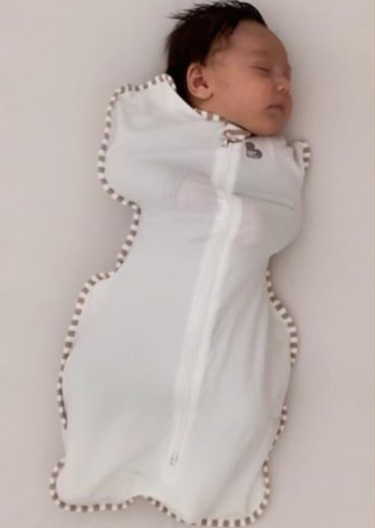 Claire Holts baby swaddle