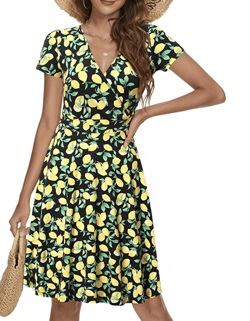 Lemon print dress