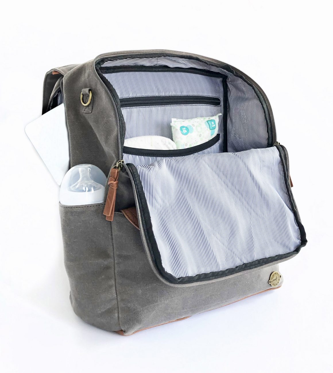 Momkindness Duo Backpack - Grey